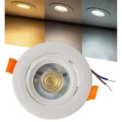 ChiliTec LED-Einbauleuchte "Flat-36 CCT" 5W, 3000/4000/6500K, schwenkbar