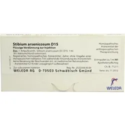 STIBIUM ARSENICOSUM D 15 Ampullen 8 ml