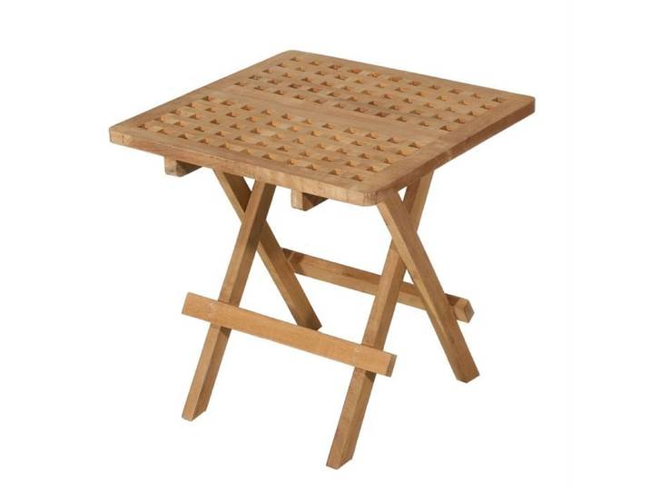 Table pique-nique carrée en teck massif JARDITECK