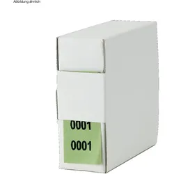 Archiv-Nummern grün 30001 - 31000 doppelt selbstklebend