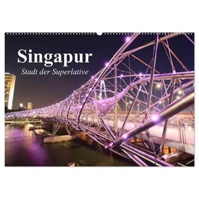 Singapur. Stadt der Superlative (Wandkalender 2026 DIN A2 quer), CALVENDO Monatskalender