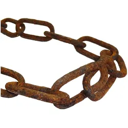 Vitaliano, Kette, Stahlkette gerostet 5mm, Meterware, 30 Meter (30 m)