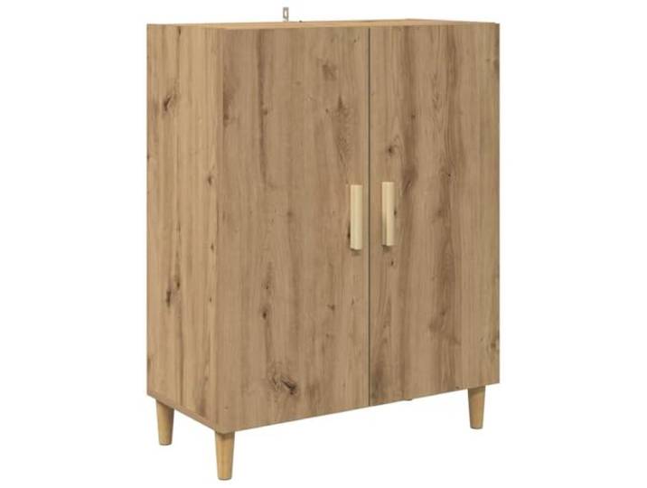 Kaorsrow Sideboard Artisan-Eiche 70x34x90 cm Holzwerkstoff Anrichte Kompakter Beistellschrank in Holzoptik mit 2 Scharniertüren und stabilen Beinen für Wohnzimmer oder Essbereich.