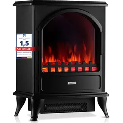 KAMINIO KAMINIO Elektrokamin LENI - Elektrischer Kaminofen - Schwarz