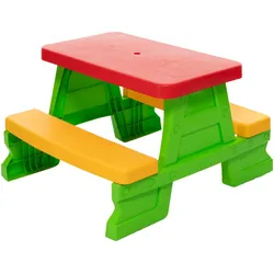 Dorex Grünes Gartentisch- und Bank-Set für Kinder 5067