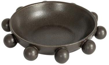 Storied Home Stoneware Bowl with Orbs and Reactive Glaze