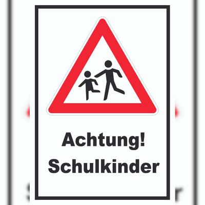 HB-Druck Achtung Schulkinder Schild A3 (297x420mm)