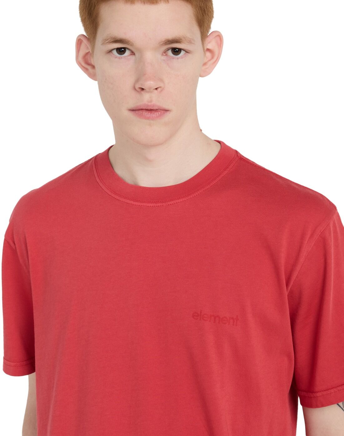 Sporttop ELEMENT "Lowcase Pigment", Herren, Gr. M, rot (cardinal), Obermaterial: 100% Baumwolle., Tops Sporttop cardinal M