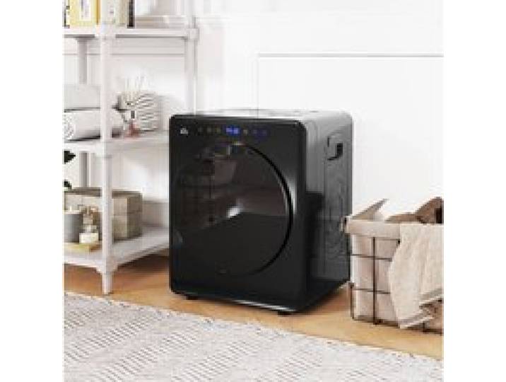 Sèche-linge à évacuation compact 4 kg IVMEU 6 programmes 1000 W noir acier inoxydable