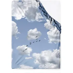 Hayka Spannbettlaken Wolken 140 x 200 cm
