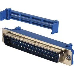 D-SUB ST 37FB IS - D-SUB-Stecker, 37-pol, Flachbandkabel, mit Isolator