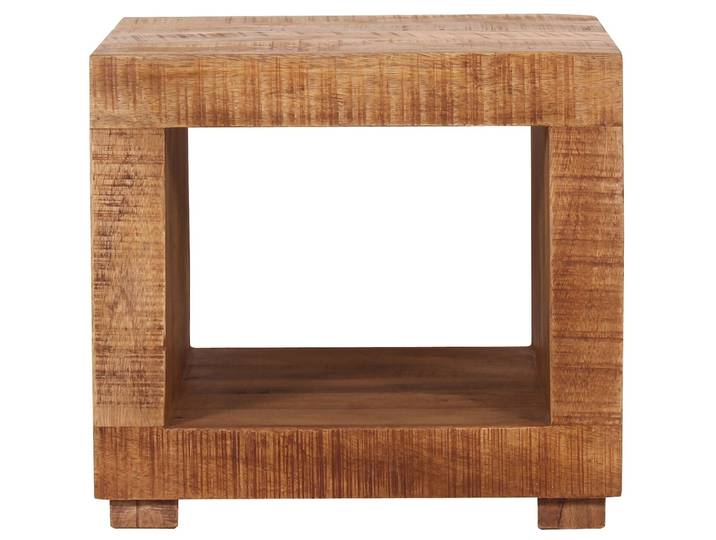 Salontisch Pietro natur Mangoholz massiv B 50 T 50 cm - Salontisch