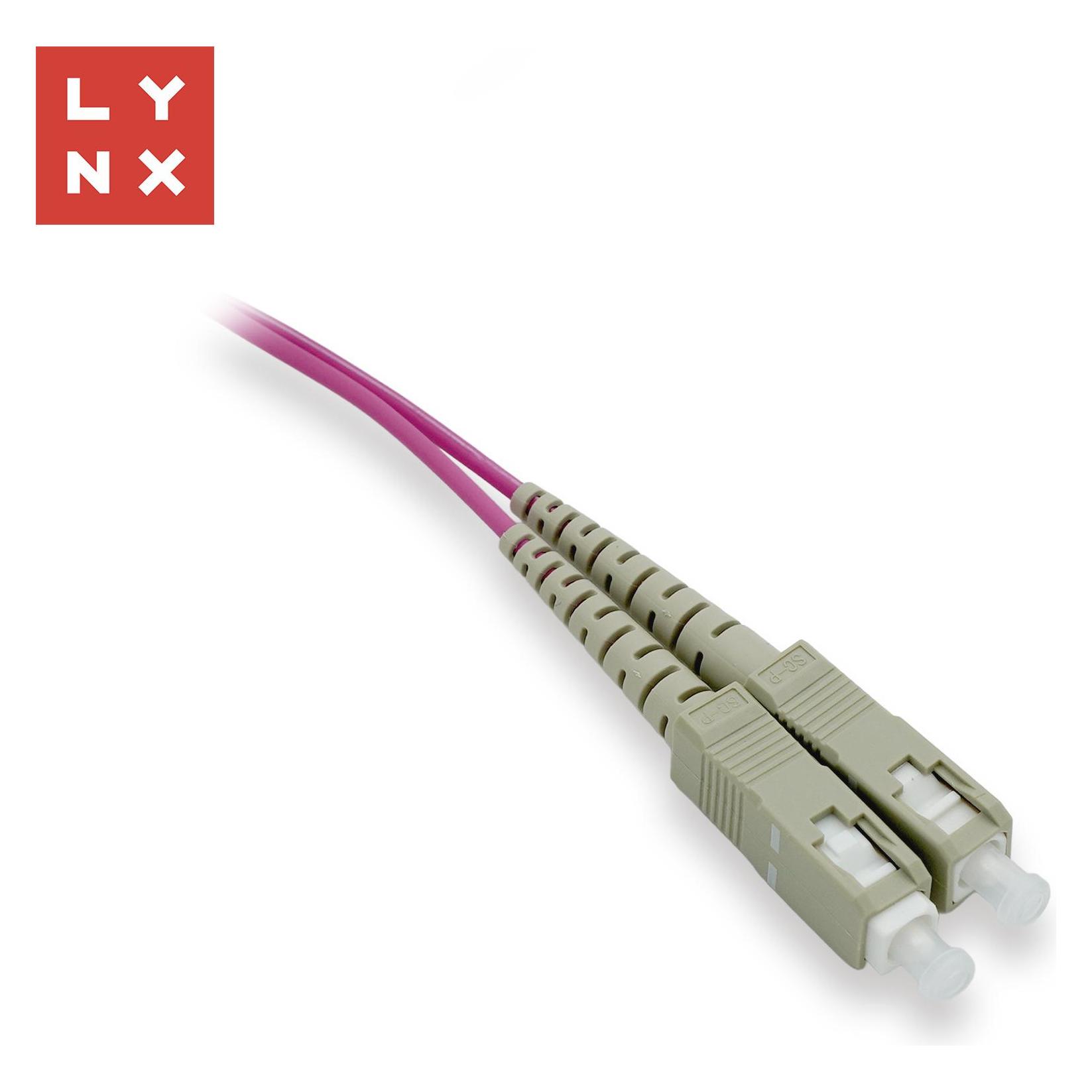 Lynx Cs LYNX duplexní patch kabel MM, OM4, SC/SC, 50/125µm, 0,5m (0.50 m) (LX-DPX-SC/SC-OM4-05)