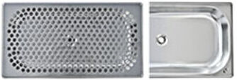 Clage Tableau 32,5x17,5cm, avec raccord évacuation, acier inoxydable (4100-44081)