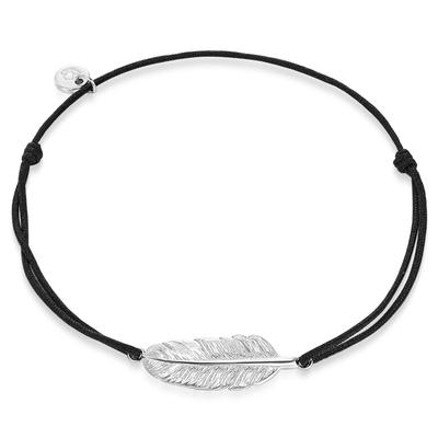 Armband GLANZSTÜCKE MÜNCHEN "A1229", schwarz (silber), Armbänder, Damen, Silber 925 (Sterlingsilber), Armband, aus Sterling Silber