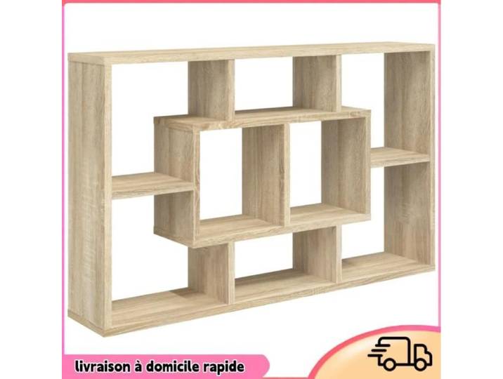 Cocosity Étagère murale Chêne Sonoma 85x16x52 5 cm Bois d'ingénierie - 7894202876319