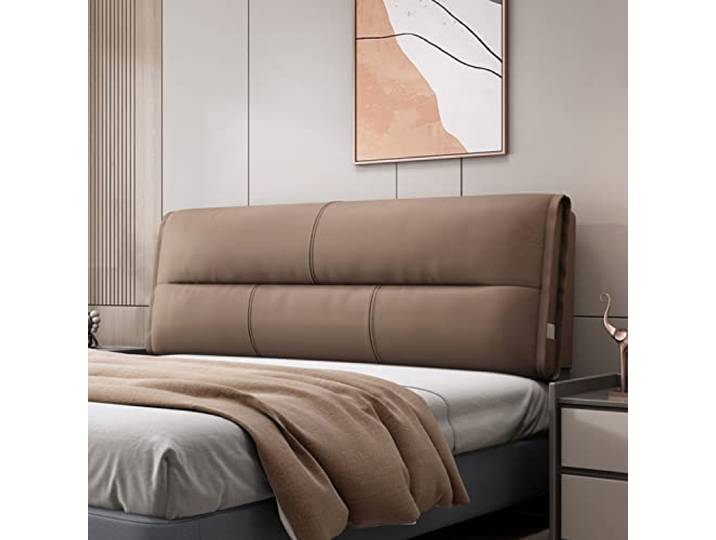 ZZYK Wandkissen Kopfteil Kissen Abwischbares Bett Rückenlehne Lesen Kissen Rückwand Lendenpolster Abnehmbares Kopfteil Für Tatami Schlafzimmer Tagesbett Bett,Kaffee,No Headboard 78.7