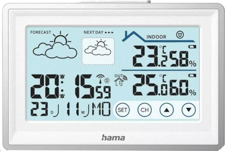 Hama 00222228 Digitaal weerstation, wit