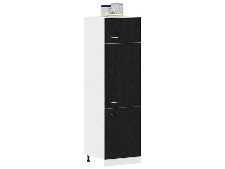 En Promotion Armoire suspendue/Armoire Flottante - Placard de cuisine - avec étagère Lyon Chêne noir 60x31x207cm 804zwq99l