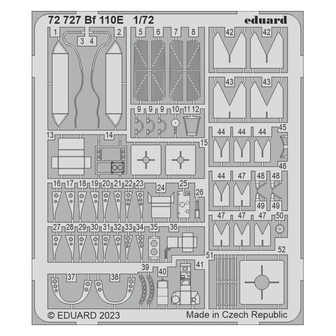 Eduard Bf 110E 1/72 for (72727)