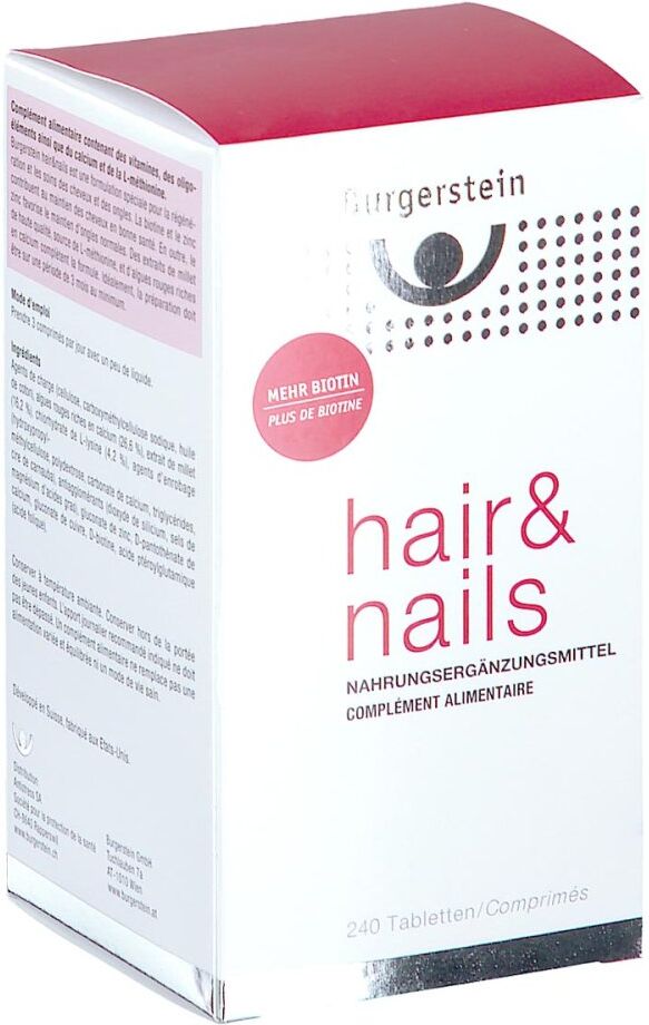 Burgerstein hair & nails 240stk