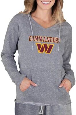 NFL Mainstream Women's Long-Sleeve Hooded Top (Size Medium) Washington Commanders, Cotton,Polyester,Rayon