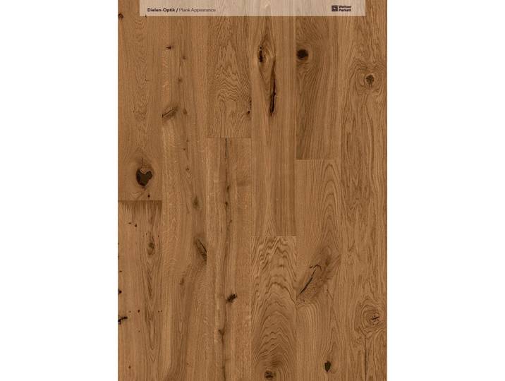 Weitzer Parkett Landhausdiele, Eiche Amber Gesund-Diele, Eichefarben, Holz, 3-Schicht, 19.3x1.3x224.5 cm, Teppiche und Böden, Bodenbeläge, Parkettböden, Landhausdiele