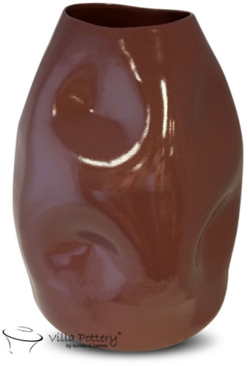Villa Pottery Keramische Vaas Aubergine