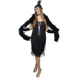 Metamorph Schwarzes Charleston Kleid (XL)