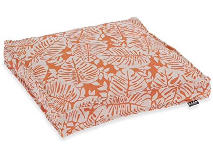 H.O.C.K. Globe Outdoor Stuhlkissen 40x40x5cm wasserabweisend und lichtecht für den Garten (40x40x5cm, orange)