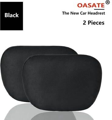 Uplift Treasures OASATE Adjustable Maybach Style Car Neck And Waist Pillow Set 2pcs Black