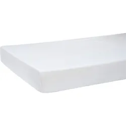 SPANNBETTLAKEN BasicSoft Baumwoll-Jersey mit Elasthan pur-weiß 90-100/200 cm
