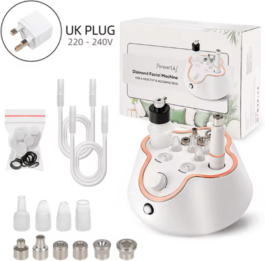Uplift Curations Professional Diamond Microdermabrasion Machine Facial Exfoliation & Deep Skin Care Device uk Plug (220 240v)