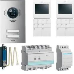 Elcom 1088628 VSA-2EM VideoSet 2 Teilnehmer AP 2D-Video Edelstahl ESTA/BVF-510