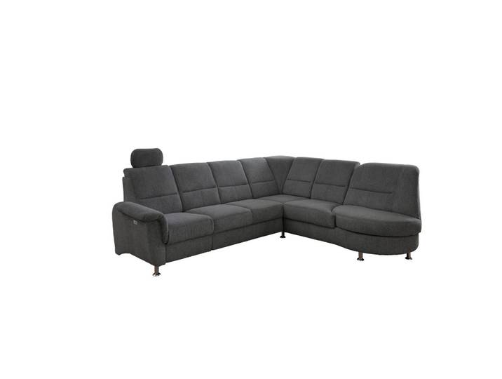 Ecksofa mit Relaxfunktion Parole Anthrazit Chenille