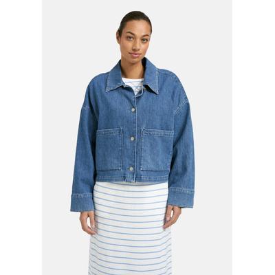 Jeansjacke SMITH & SOUL, Damen, Gr. M, blau (denim), Jeans, Material: 100% Baumwolle, unifarben, gerade kurz, eingesetzt Manschette, Jacken Jeansjacke