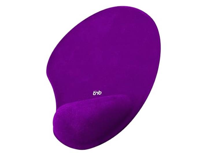 T'nB Ergonomische muismat met palmsteun gel paars