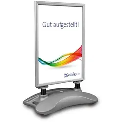 Kundenstopper »Hampton«, Aluminium silber mit Wassertank, DIN A1