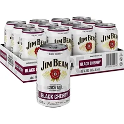 Jim Beam Black Cherry Dose 10% Vol. 12x0,33l