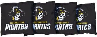 Skip's Garage Black Southwestern University Pirates Cornhole Bags