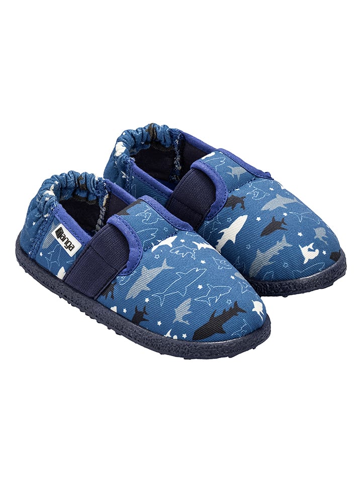 NANGA Hausschuhe "Haialarm 2.0" in Blau - 32