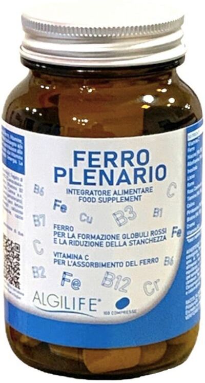 ALGILIFE Srls Algilife, Ferro Plenario, 100 Compresse