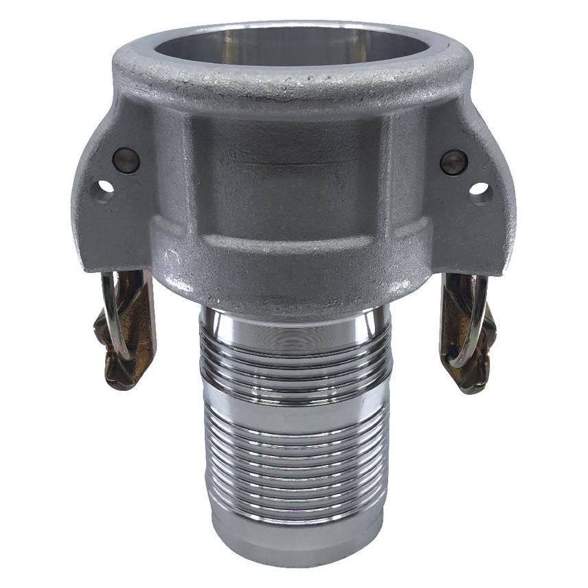 BRW Mutterteil Typ C KAMLOK aus Aluminium mit Stutzen für Schelleneinband, Self-Lock (Kupplung) (74846165)