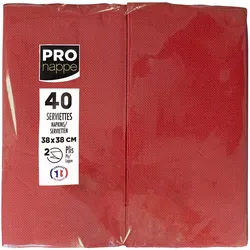 PROnappe Servietten 38,0 x 38,0 cm rot