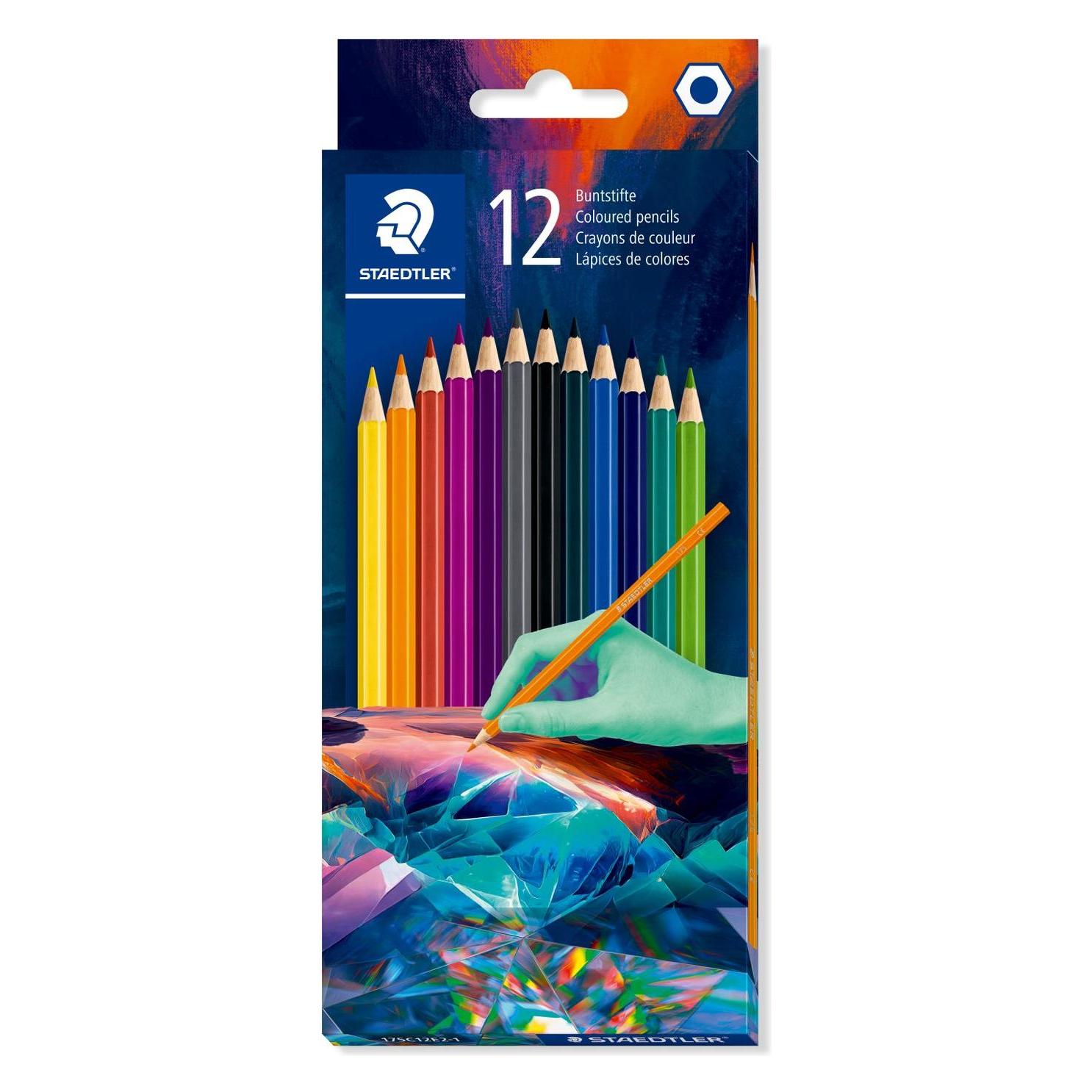 Staedtler Multiverse sechseckige Buntstifte 12 Farben (12x) (175C12E2-1)