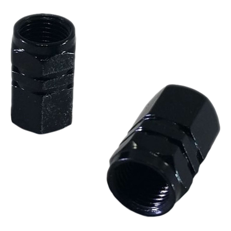 Paire de bouchons de valves Brazoline Écrou noir