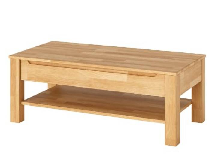 EDELHOLZ Couchtisch Kernbuche Massivholz 100x60 cm mit Schublade