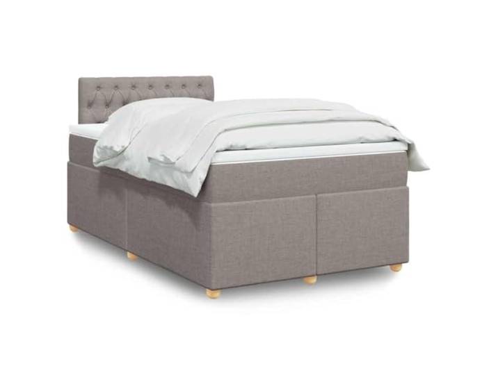 RJPLMFV Lattenrost mit Matratze, Taupe, 120 x 190 cm, Stoff Individuelle Taschenfedern, abnehmbarer Bezug, waschbar, individuelle Unterstützung, langanhaltender Komfort