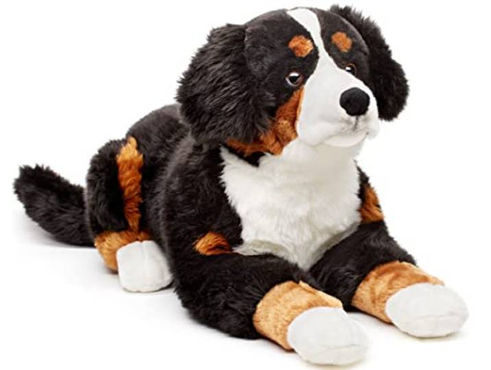 Uni-Toys - Berner Sennenhund, liegend - 70 cm (Länge) - Plüsch-Hund, Haustier - Plüschtier, Kuscheltier