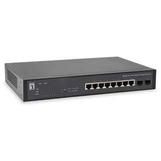 LevelOne Switch 8x PoE GEP-1051 2xGSFP 70W